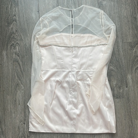 Mistress Rocks Cream Crystallised Mini Dress - Picture 7 of 8